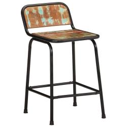 Hokery barowe 2 szt. 46x35,5x70 cm Drewno lite odzyskane