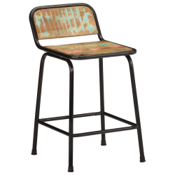 Hokery barowe 2 szt. 46x35,5x70 cm Drewno lite odzyskane