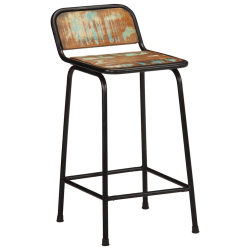 Hokery barowe 2 szt. 46x35,5x80 cm Drewno lite odzyskane