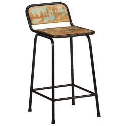 Hokery barowe 2 szt. 46x35,5x80 cm Drewno lite odzyskane