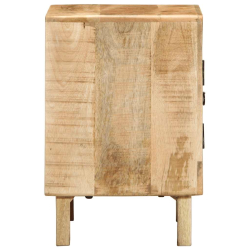 Szafka nocna 40x32x46 cm Drewno lite Surowe Mango