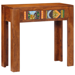 Konsola Stolik 80x35x75 cm Drewno lite Akacja