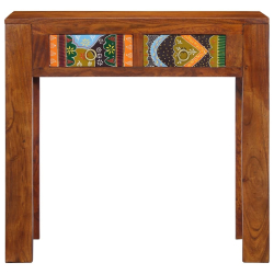 Konsola Stolik 80x35x75 cm Drewno lite Akacja