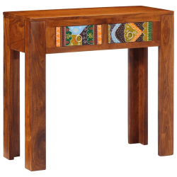 Konsola Stolik 80x35x75 cm Drewno lite Akacja