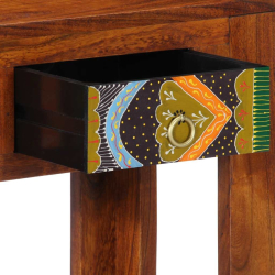 Konsola Stolik 80x35x75 cm Drewno lite Akacja