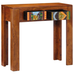 Konsola Stolik 80x35x75 cm Drewno lite Akacja