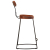 Hokery barowe 2 szt. 49x43x88 cm Drewno lite Mango