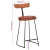 Hokery barowe 2 szt. 49x43x88 cm Drewno lite Mango