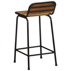 Hokery barowe 4 szt. 46x35,5x80 cm Drewno lite odzyskane