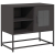 Szafka pod telewizor, czarna, 68x39x60,5 cm, stalowa