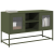 Szafka pod telewizor, oliwkowa, 100,5x39x60,5 cm, stalowa