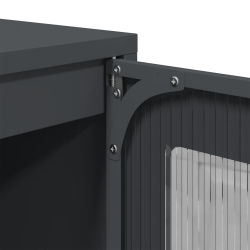 Komoda wysoka Antracyt 68x39x123 cm Stal