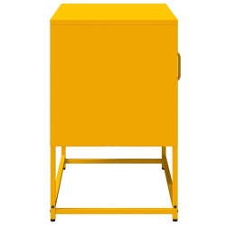 Szafka pod telewizor, musztardowa, 68x39x60,5 cm, stalowa