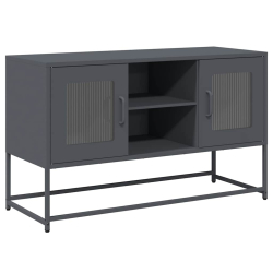 Szafka pod telewizor, antracytowa, 100,5x39x60,5 cm, stalowa