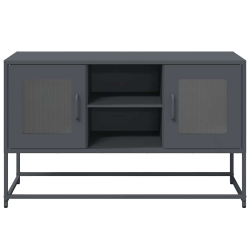 Szafka pod telewizor, antracytowa, 100,5x39x60,5 cm, stalowa