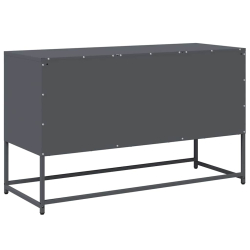 Szafka pod telewizor, antracytowa, 100,5x39x60,5 cm, stalowa
