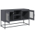 Szafka pod telewizor, antracytowa, 100,5x39x60,5 cm, stalowa