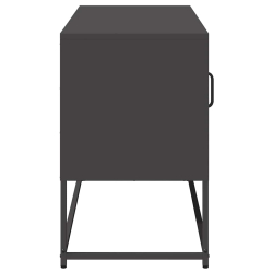 Szafka pod telewizor, czarna, 100,5x39x60,5 cm, stalowa