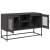 Szafka pod telewizor, czarna, 100,5x39x60,5 cm, stalowa