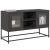 Szafka pod telewizor, czarna, 100,5x39x60,5 cm, stalowa