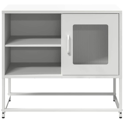 Szafka pod telewizor, biała, 68x39x60,5 cm, stalowa