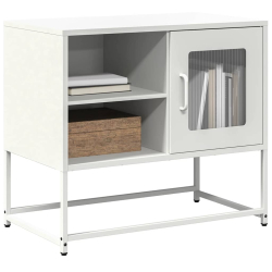 Szafka pod telewizor, biała, 68x39x60,5 cm, stalowa
