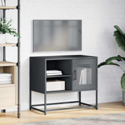 Szafka pod telewizor, antracytowa, 68x39x60,5 cm, stalowa
