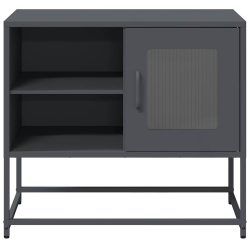 Szafka pod telewizor, antracytowa, 68x39x60,5 cm, stalowa