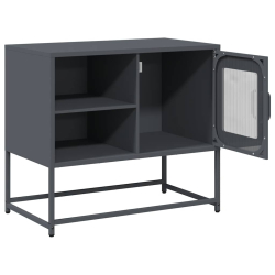 Szafka pod telewizor, antracytowa, 68x39x60,5 cm, stalowa