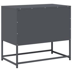 Szafka pod telewizor, antracytowa, 68x39x60,5 cm, stalowa