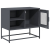 Szafka pod telewizor, antracytowa, 68x39x60,5 cm, stalowa