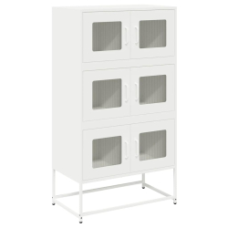 Komoda biała 68x39x123 cm stal