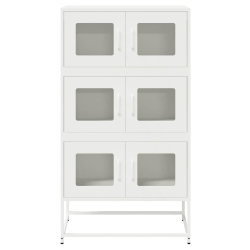 Komoda biała 68x39x123 cm stal