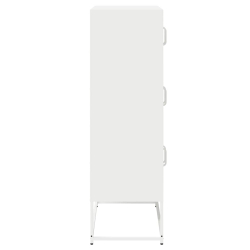 Komoda biała 68x39x123 cm stal