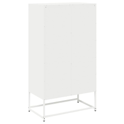 Komoda biała 68x39x123 cm stal