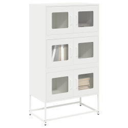 Komoda biała 68x39x123 cm stal