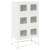 Komoda biała 68x39x123 cm stal