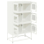 Komoda biała 68x39x123 cm stal