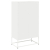 Komoda biała 68x39x123 cm stal