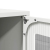 Komoda biała 68x39x123 cm stal