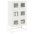Komoda biała 68x39x123 cm stal