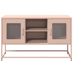 Szafka pod telewizor, różowa, 100,5x39x60,5 cm, stalowa