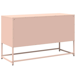 Szafka pod telewizor, różowa, 100,5x39x60,5 cm, stalowa
