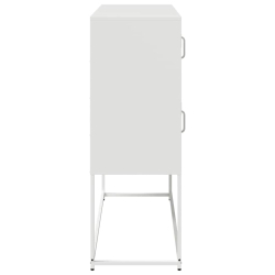 Szafka, biała, 100,5x39x107 cm, stal walcowana na zimno