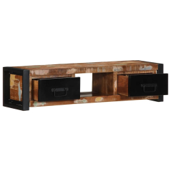 Szafka RTV 100x30x25 cm Drewno lite odzyskane