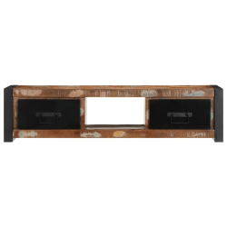 Szafka RTV 100x30x25 cm Drewno lite odzyskane