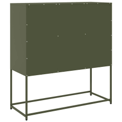 Szafka, oliwkowa, 100,5x39x107 cm, stal walcowana na zimno