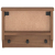 Wieszak ścienny na ubrania SANDNES 45x12x35cm Drewno lite Sosna