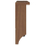 Wieszak ścienny na ubrania SANDNES 45x12x35cm Drewno lite Sosna