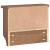 Wieszak ścienny na ubrania SANDNES 45x12x35cm Drewno lite Sosna